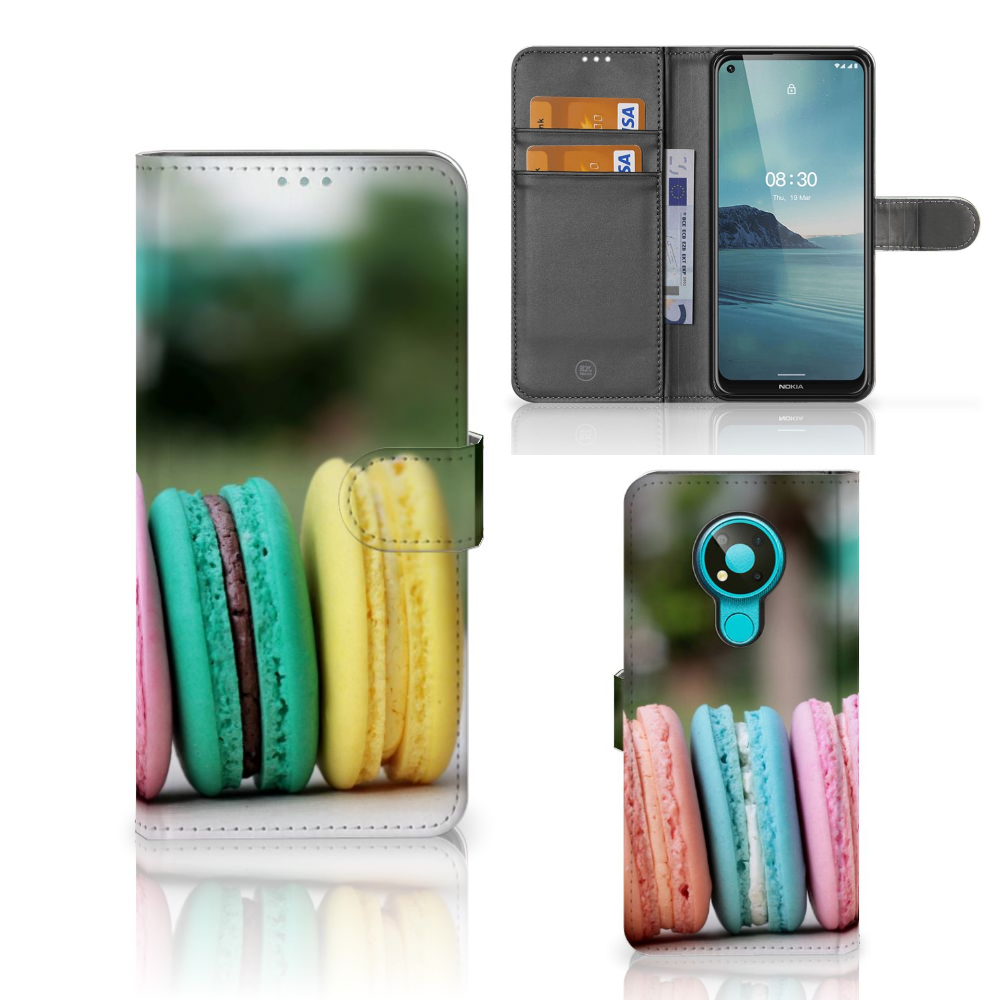 Nokia 3.4 Book Cover Macarons
