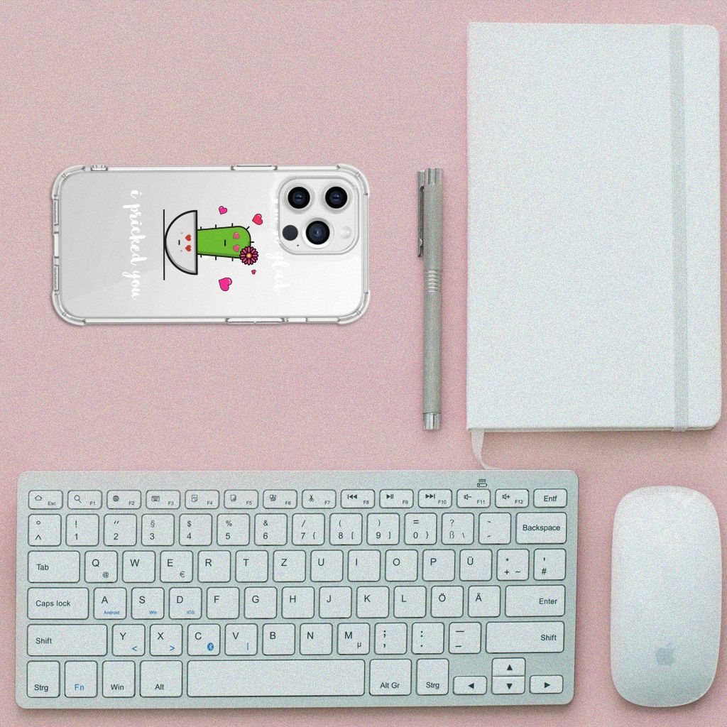 iPhone 13 Pro Max Stevig Bumper Hoesje Cactus Glad - B2C Telecom