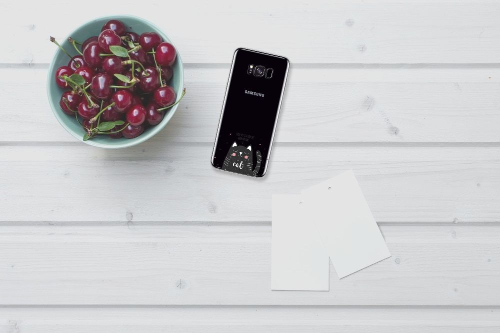 Samsung Galaxy S8 Plus Telefoonhoesje met Naam Cat Good Day