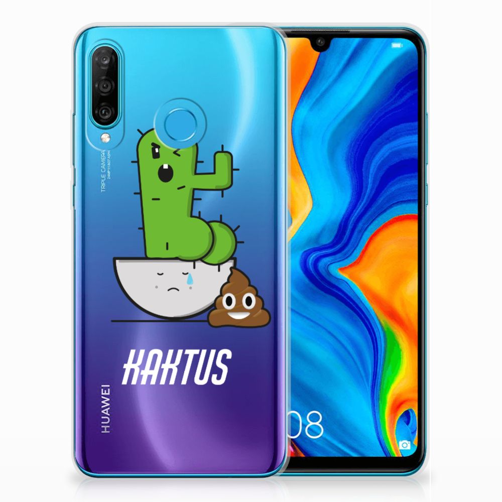 Huawei P30 Lite Telefoonhoesje met Naam Cactus Poo