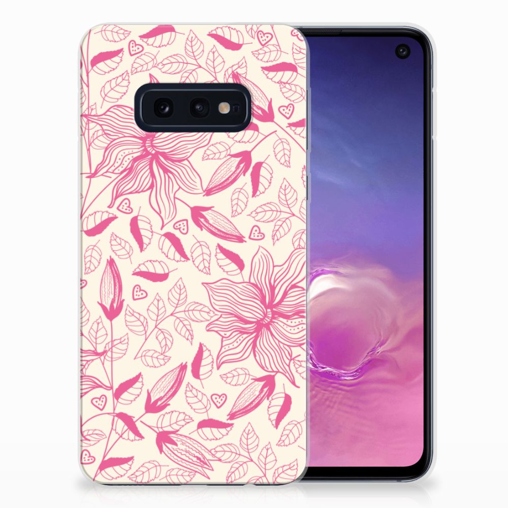 Samsung Galaxy S10e TPU Case Pink Flowers