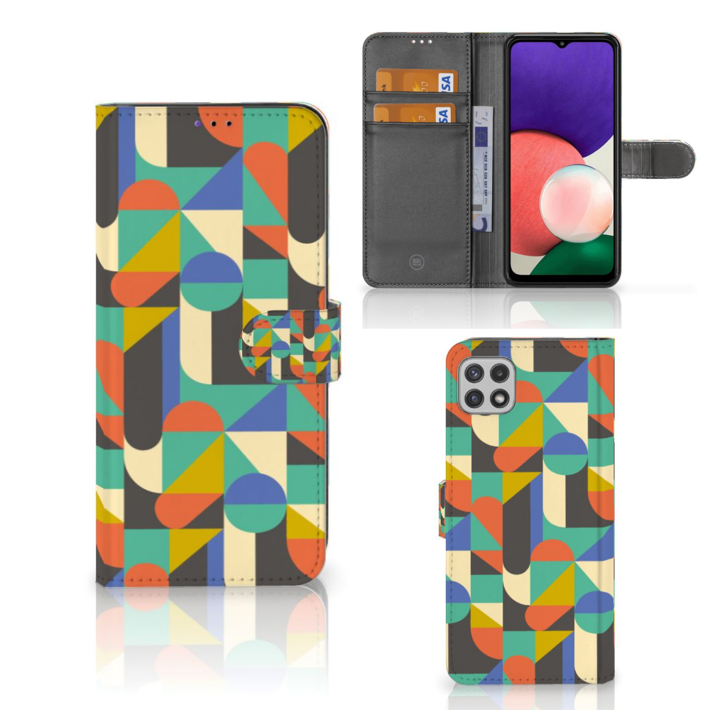 Samsung Galaxy A22 5G Telefoon Hoesje Funky Retro