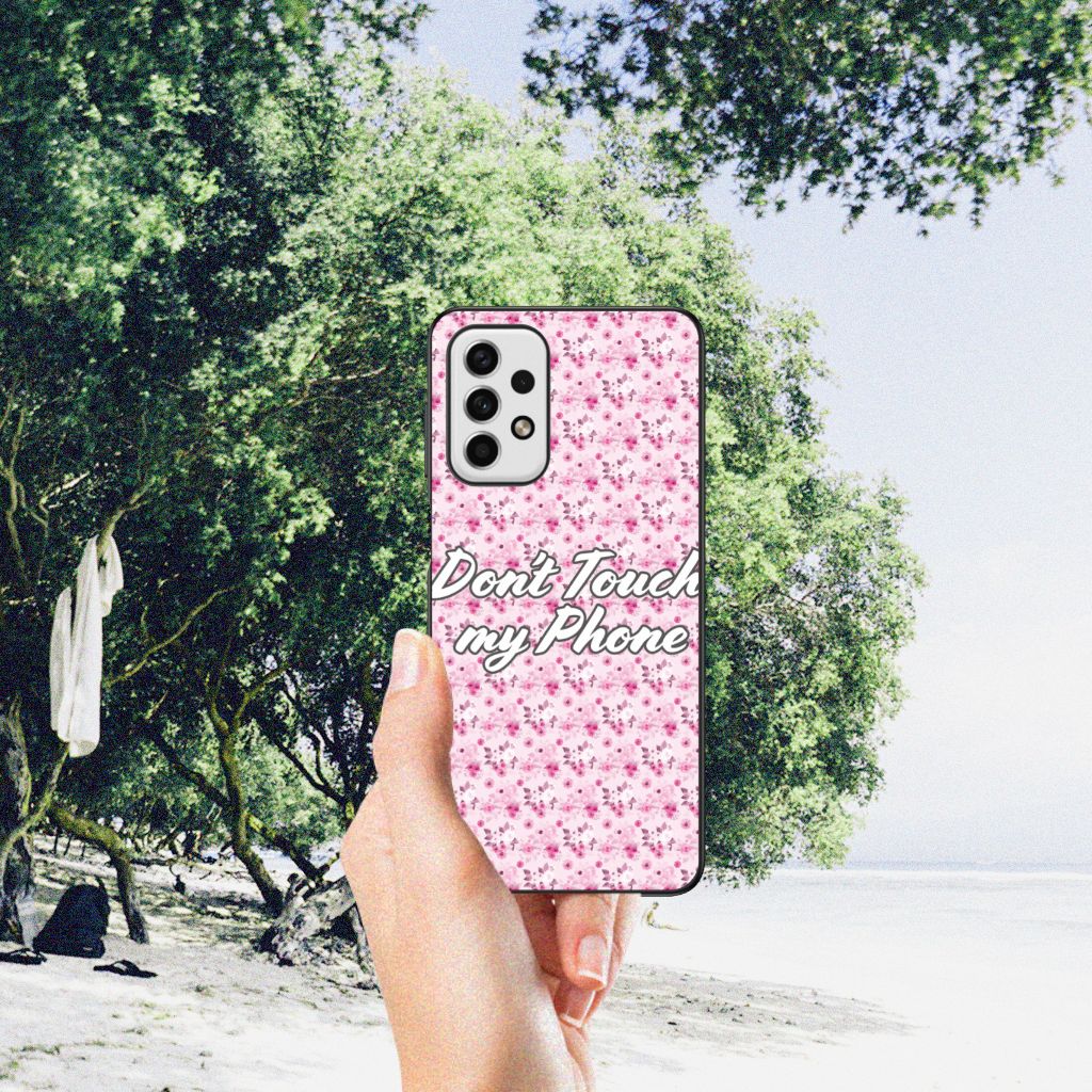 Samsung Galaxy A23 Telefoon Hoesje Flowers Pink DTMP B2C Telecom