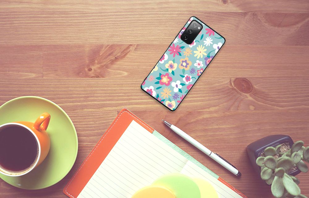 Samsung Galaxy S20 FE Bloemen Hoesje Flower Power B2C Telecom