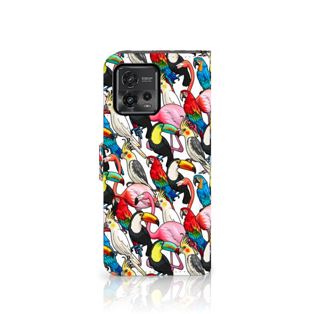 Motorola Moto G72 Telefoonhoesje met Pasjes Birds