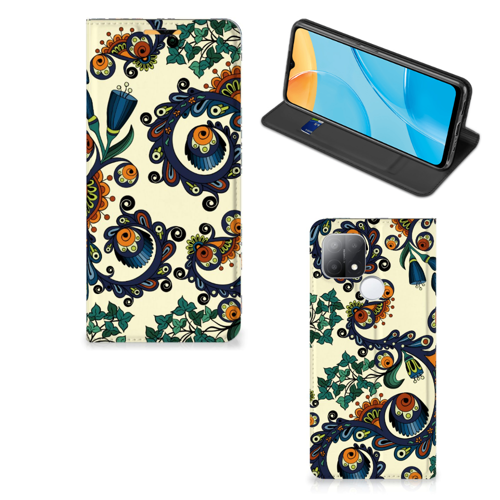Telefoon Hoesje OPPO A15 Barok Flower - B2C Telecom