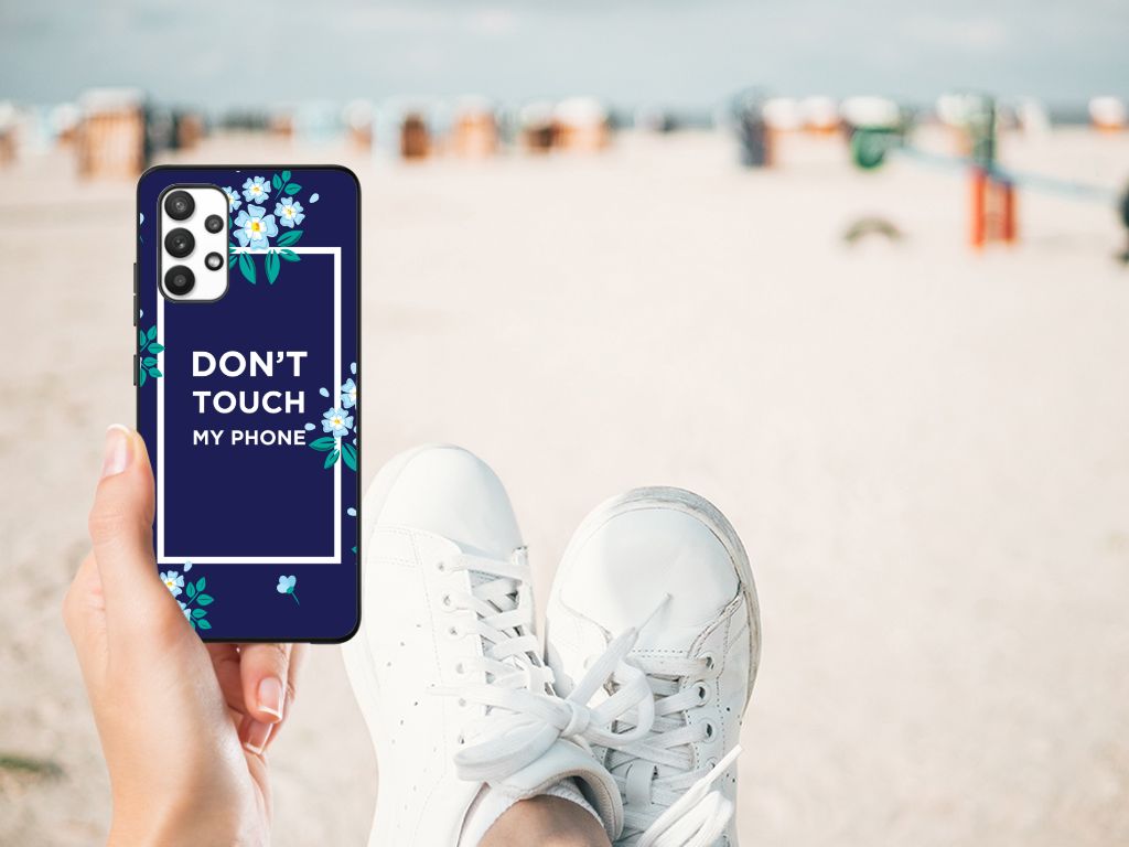 Samsung Galaxy A32 4G | A32 5G Enterprise Editie Telefoon Hoesje Flowers Blue DTMP B2C Telecom