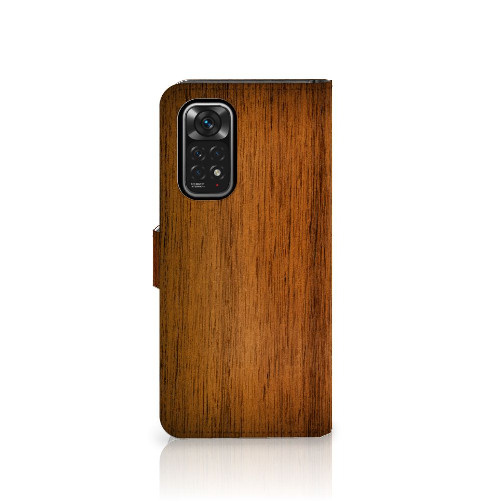 Xiaomi Redmi Note 11/11S Book Style Case Donker Hout