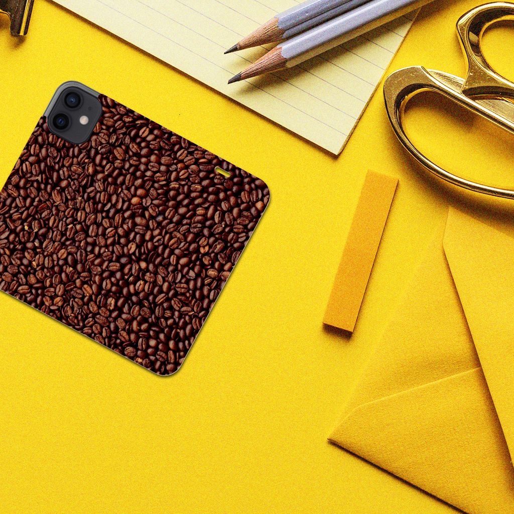 iPhone 12 Mini Flip Style Cover Koffiebonen - B2C Telecom