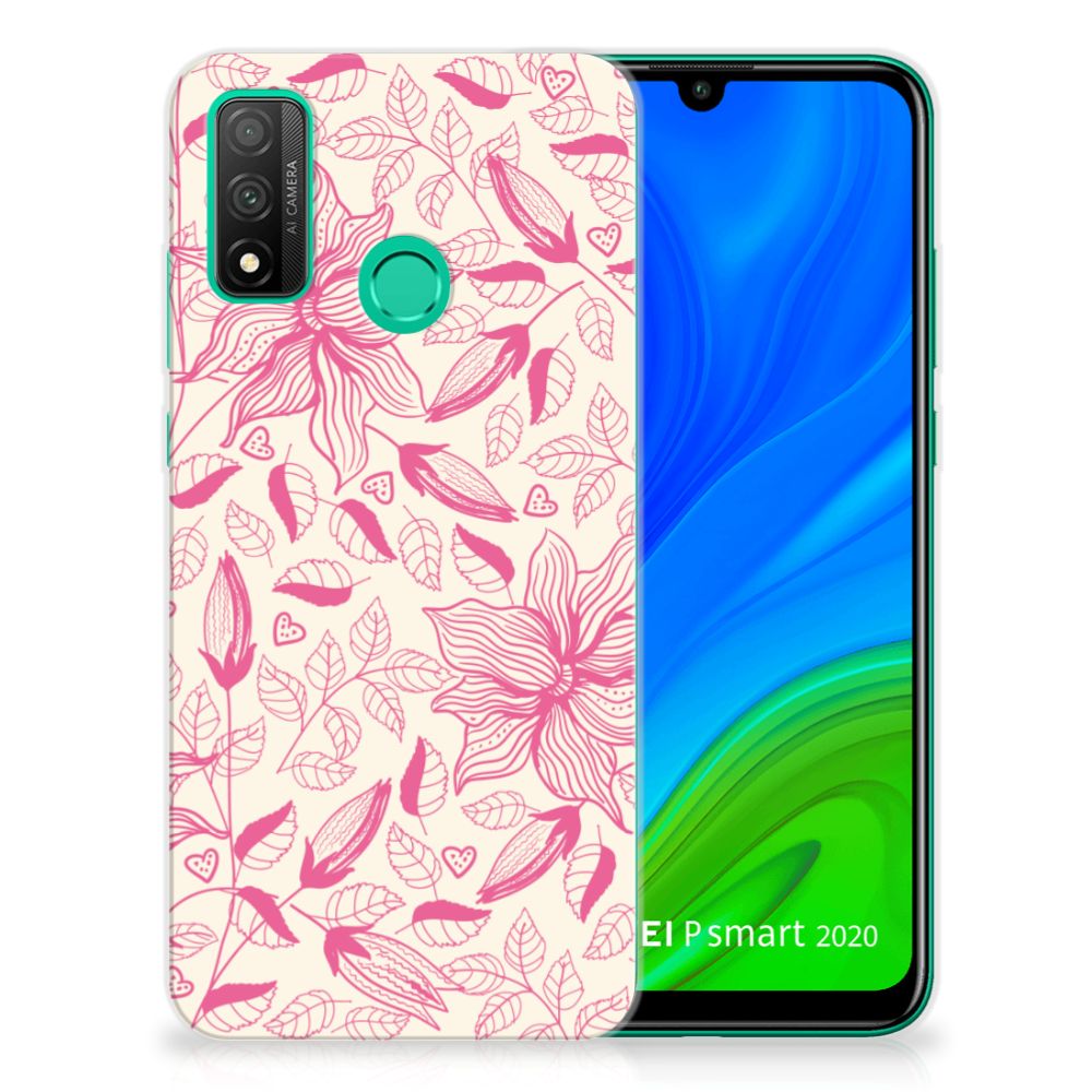 Huawei P Smart 2020 TPU Case Pink Flowers B2C Telecom