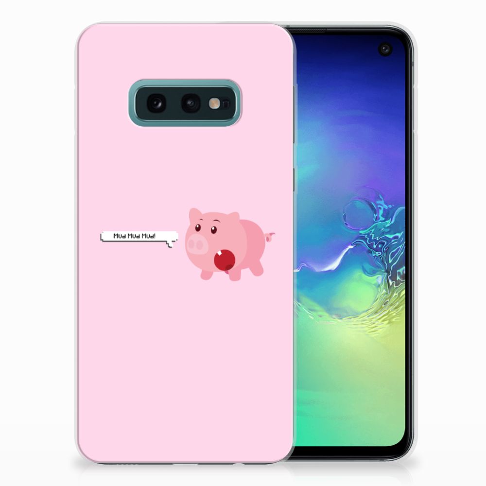 Samsung Galaxy S10e Telefoonhoesje met Naam Pig Mud