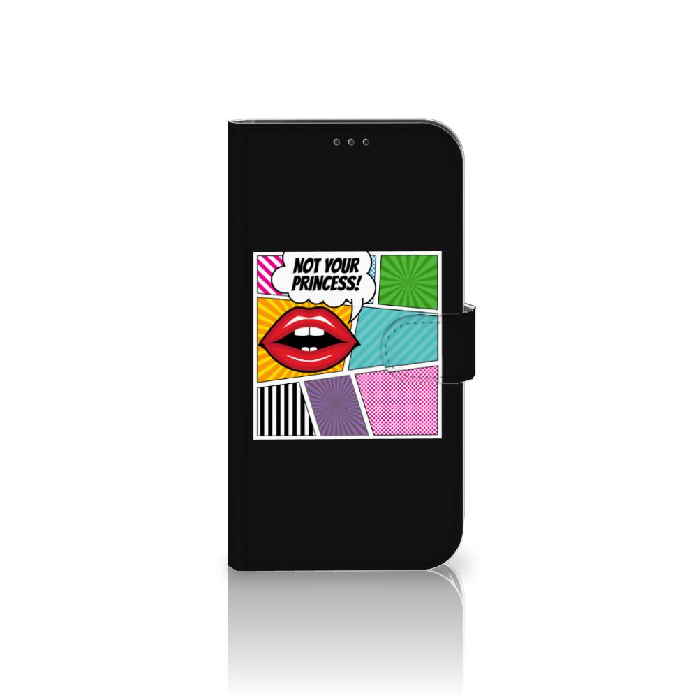 Apple iPhone 12 Pro Max Wallet Case met Pasjes Popart Princess