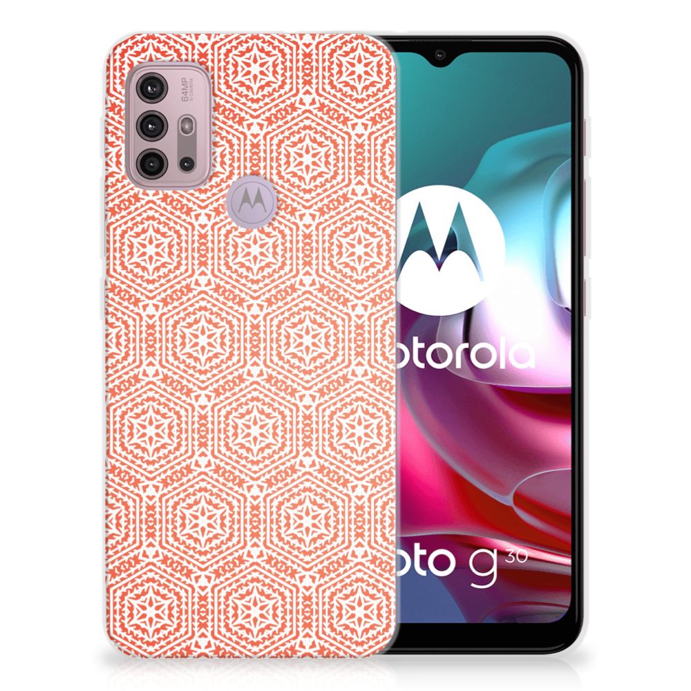 Motorola Moto G30 | G10 TPU bumper Pattern Orange