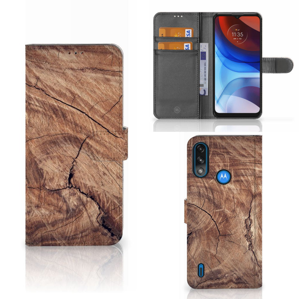 Motorola Moto E7i Power | E7 Power Book Style Case Tree Trunk