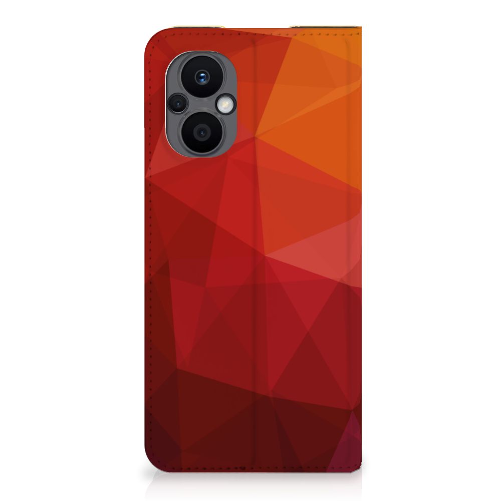 Stand Case voor OPPO Reno8 Lite Polygon Red - B2C Telecom