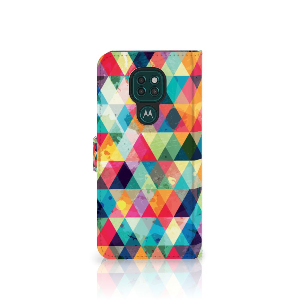 Motorola Moto G9 Play | E7 Plus Telefoon Hoesje Geruit
