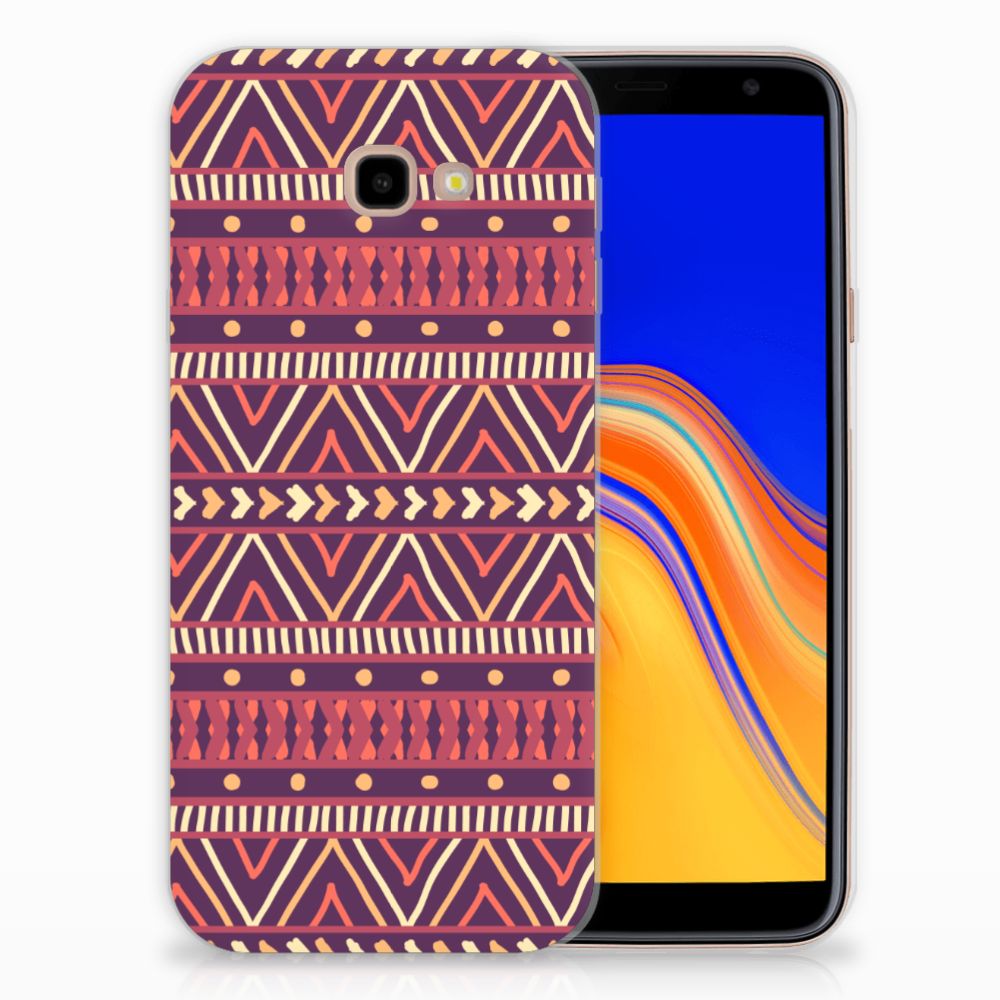 Samsung Galaxy J4 Plus (2018) TPU bumper Aztec Paars