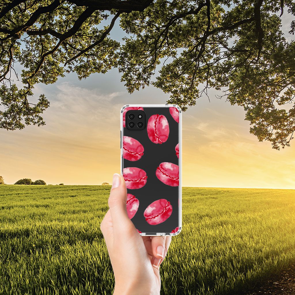 Samsung Galaxy A22 5G Beschermhoes Pink Macarons B2C Telecom