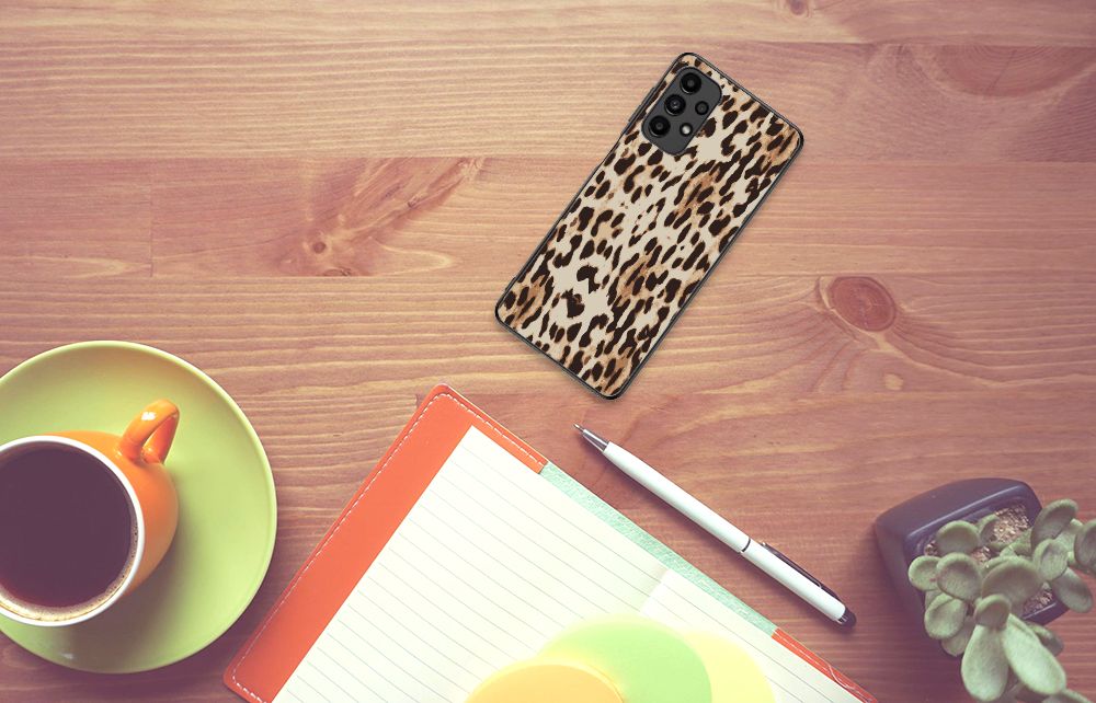Samsung Galaxy A13 4G Dierenprint Telefoonhoesje Leopard B2C Telecom