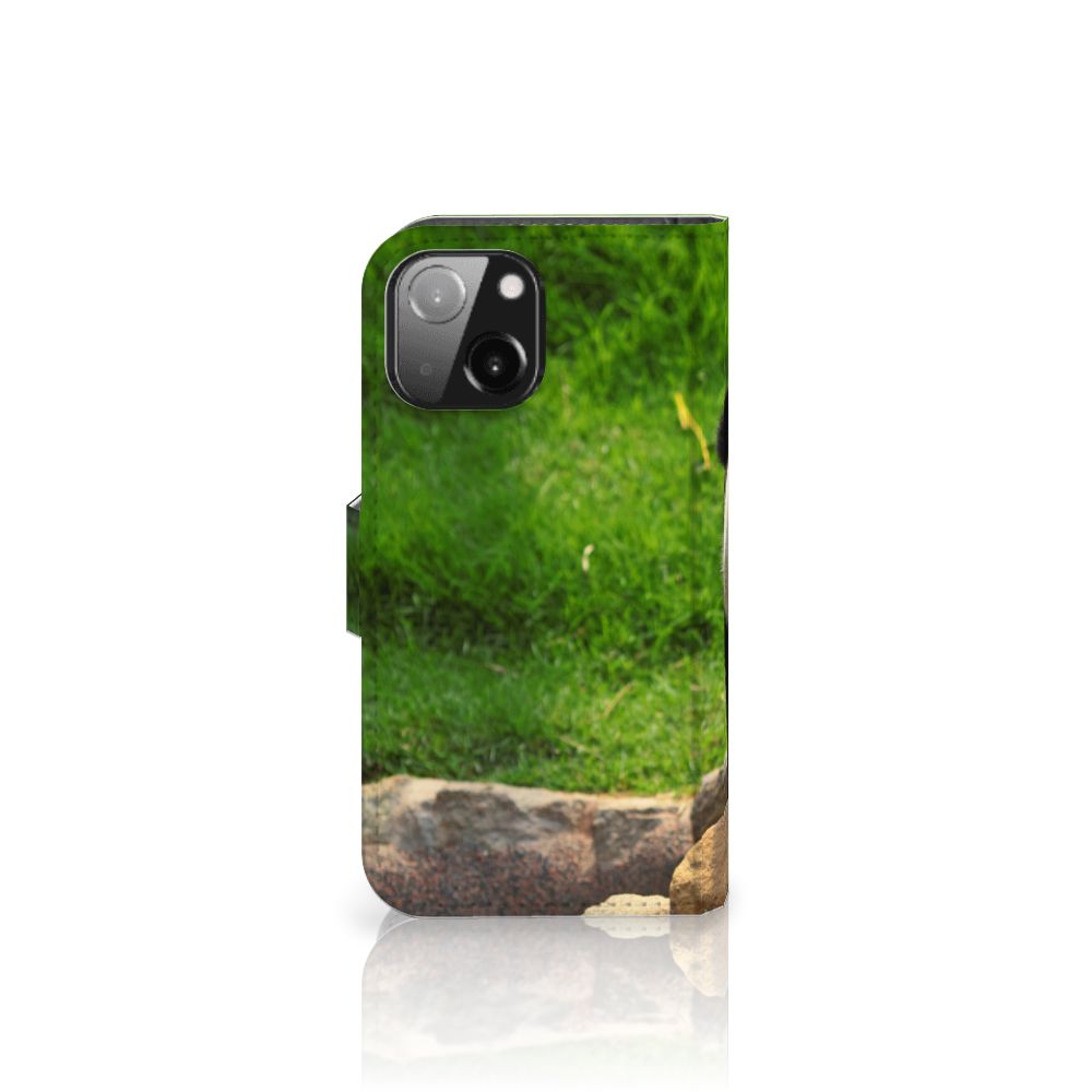 iPhone 13 Mini Telefoonhoesje met Pasjes Panda