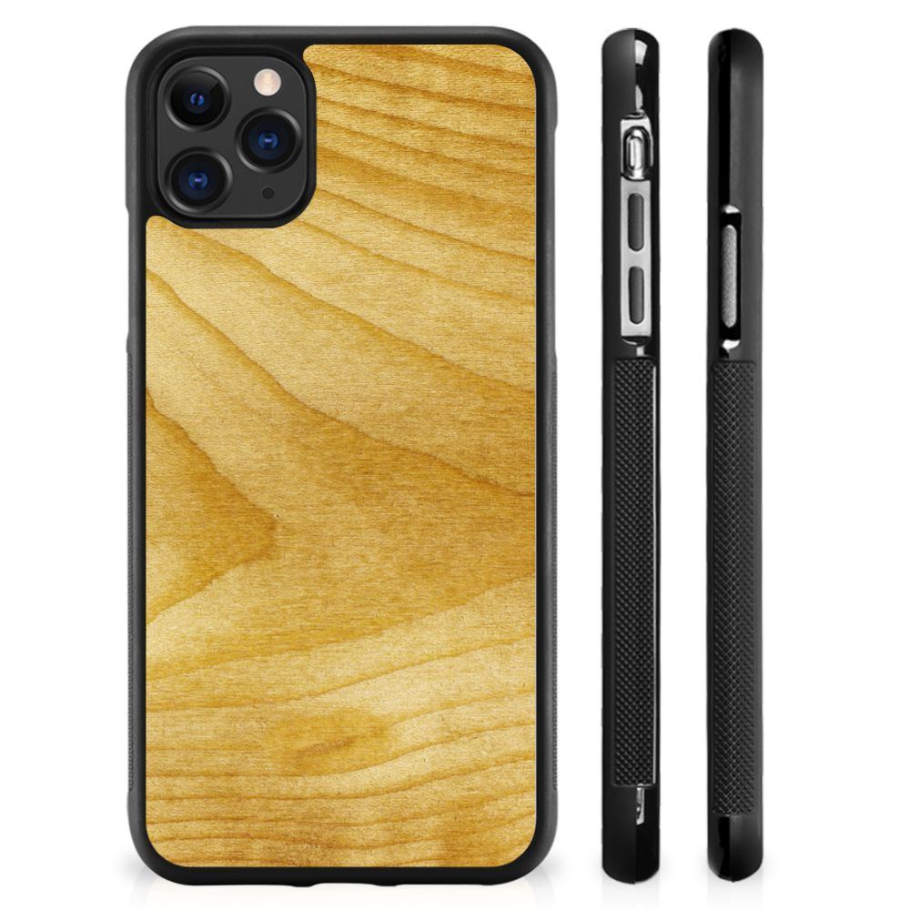 Apple iPhone 11 Pro Max Grip Case Licht Hout B2C Telecom
