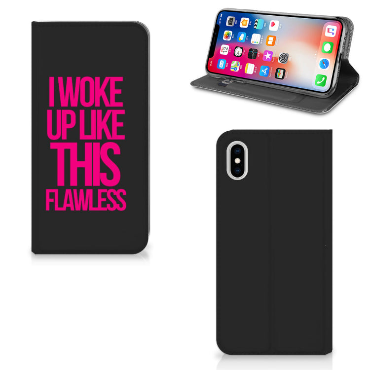 Apple iPhone Xs Max Hoesje met tekst Woke Up - Origineel Cadeau Zelf Maken