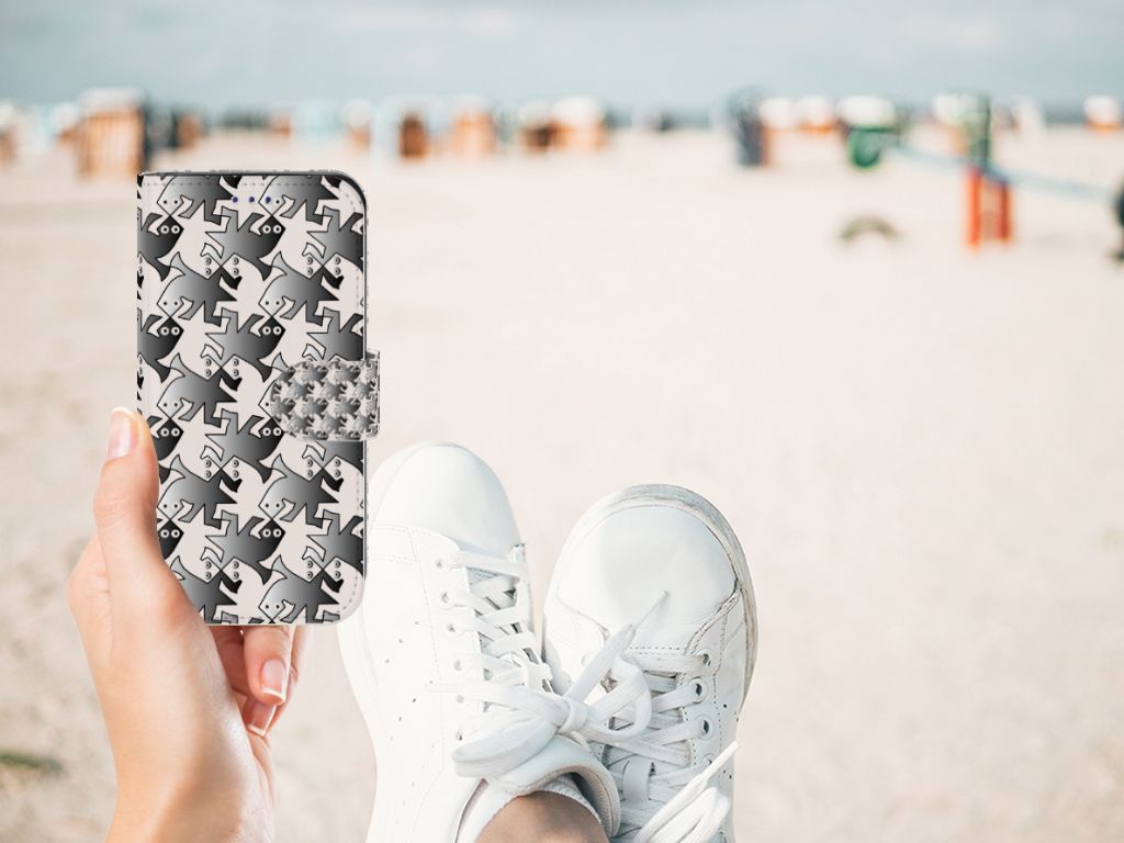 Samsung Galaxy S10e Telefoonhoesje met Pasjes Salamander Grey