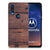 Motorola One Vision Bumper Hoesje Old Wood