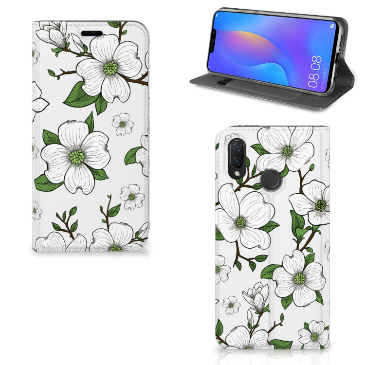 Huawei P Smart Plus Smart Cover Dogwood Flowers