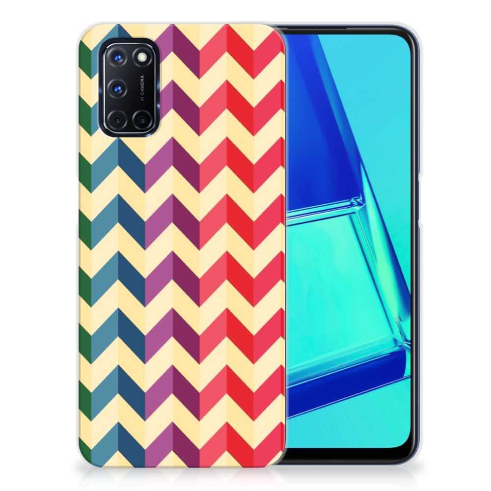 OPPO A52 | A72 TPU bumper Zigzag Multi Color