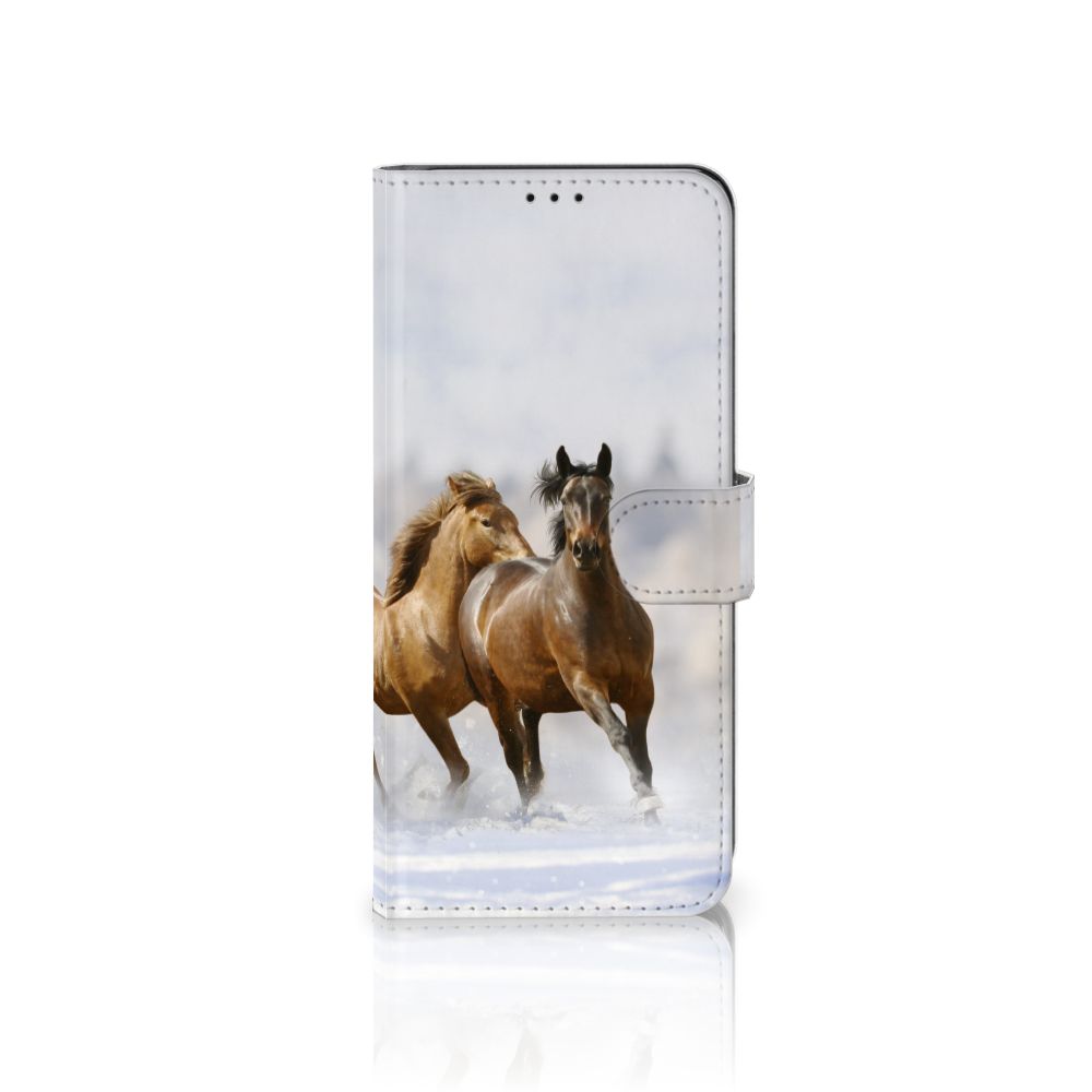 Samsung Galaxy S21 Ultra Telefoonhoesje met Pasjes Paarden