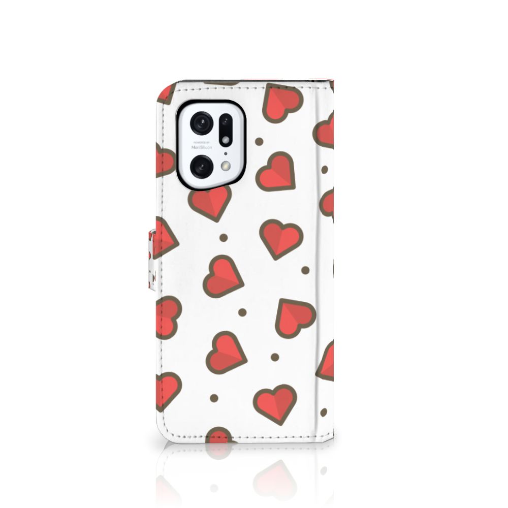 OPPO Find X5 Pro Telefoon Hoesje Hearts