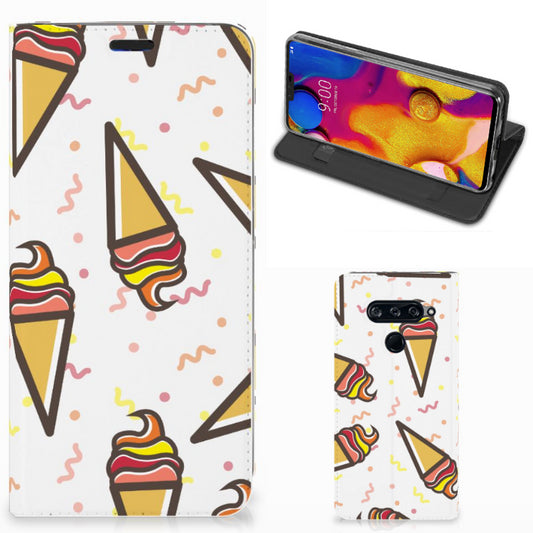 LG V40 Thinq Flip Style Cover Icecream