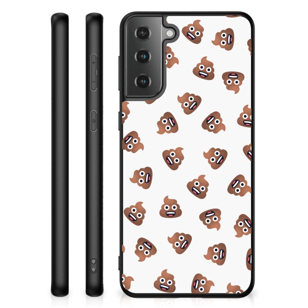 Back Case voor Samsung Galaxy S21 Plus Poep Emojis B2C Telecom
