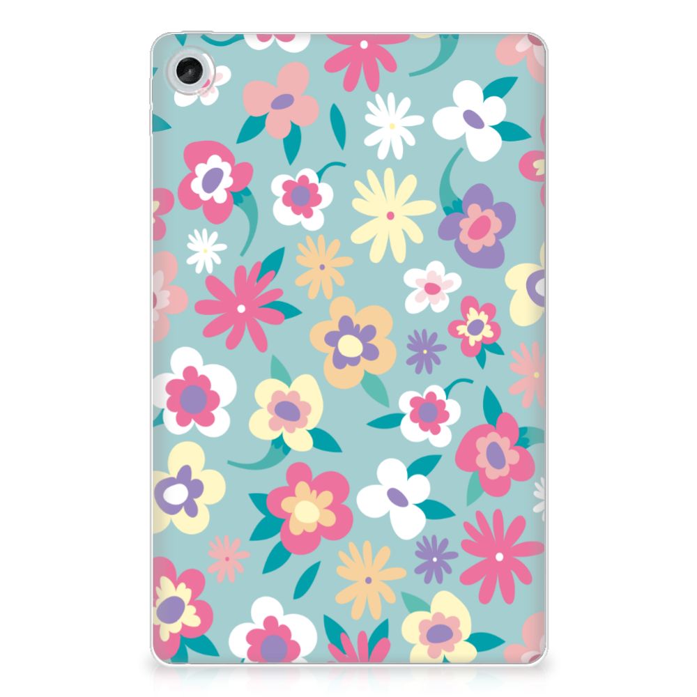 Lenovo Tab M10 Plus (3e generatie) Siliconen Hoesje Flower Power - B2C Telecom