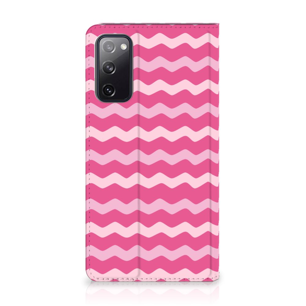 Samsung Galaxy S20 FE Hoesje met Magneet Waves Pink - B2C Telecom
