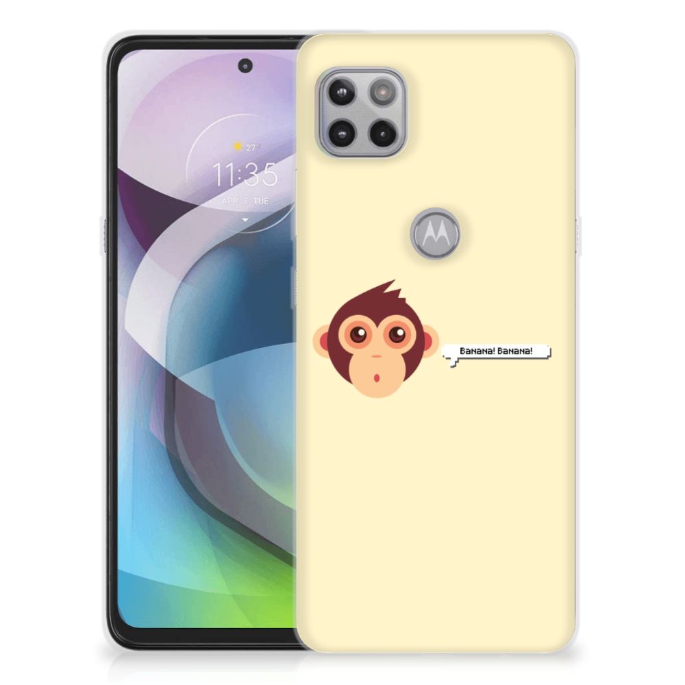 Motorola Moto G 5G Telefoonhoesje met Naam Monkey