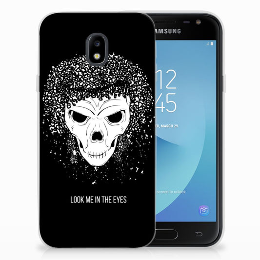 Silicone Back Case Samsung Galaxy J3 2017 Skull Hair