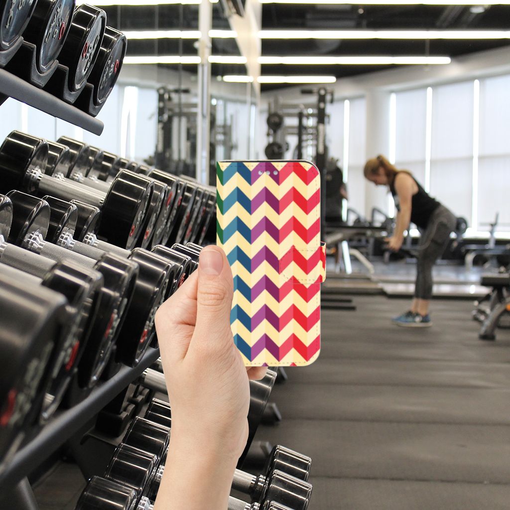 Samsung Galaxy S7 Telefoon Hoesje Zigzag Multi Color