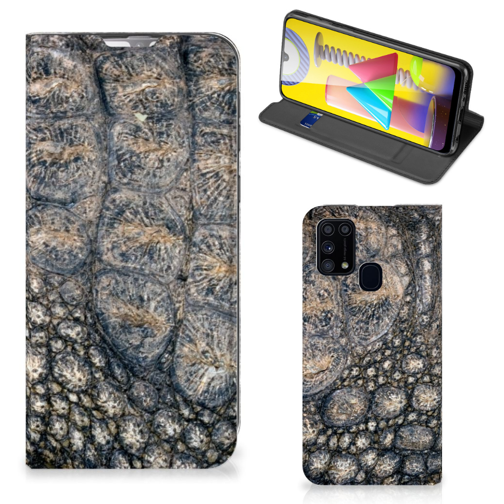 Samsung Galaxy M31 Hoesje maken Krokodillenprint - B2C Telecom