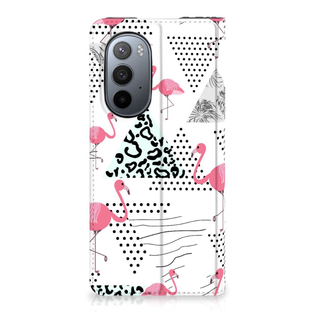 Motorola Edge 30 Pro Hoesje maken Flamingo Triangle - B2C Telecom