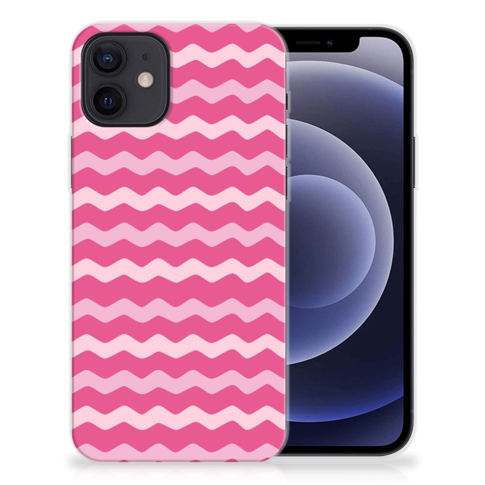 iPhone 12 | 12 Pro (6.1") TPU bumper Waves Pink