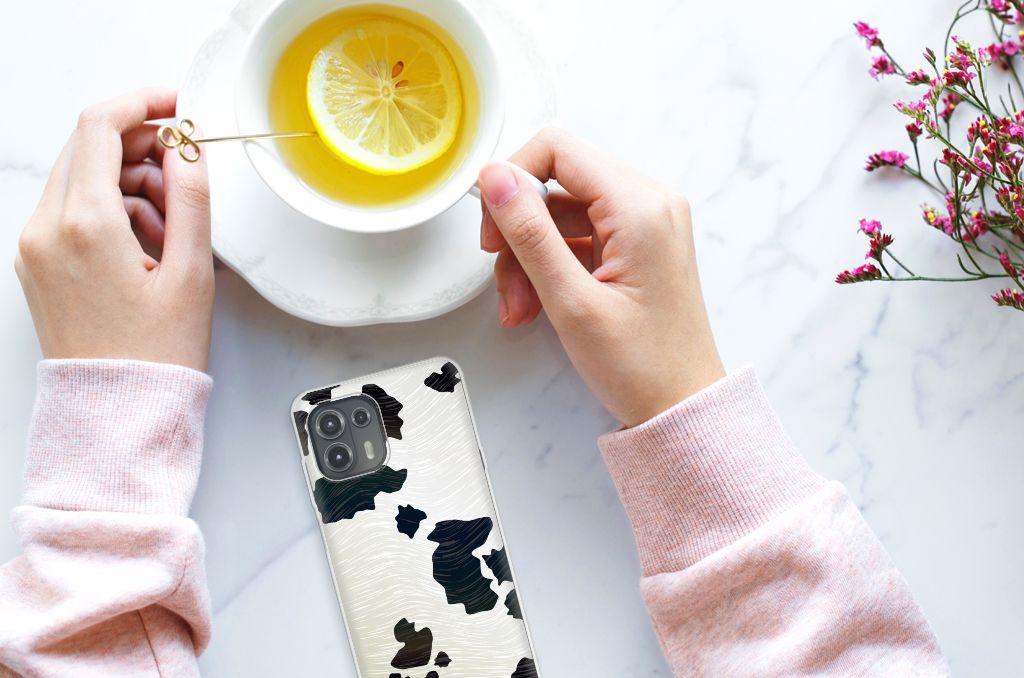Motorola Edge 20 Lite TPU Hoesje Koeienvlekken B2C Telecom