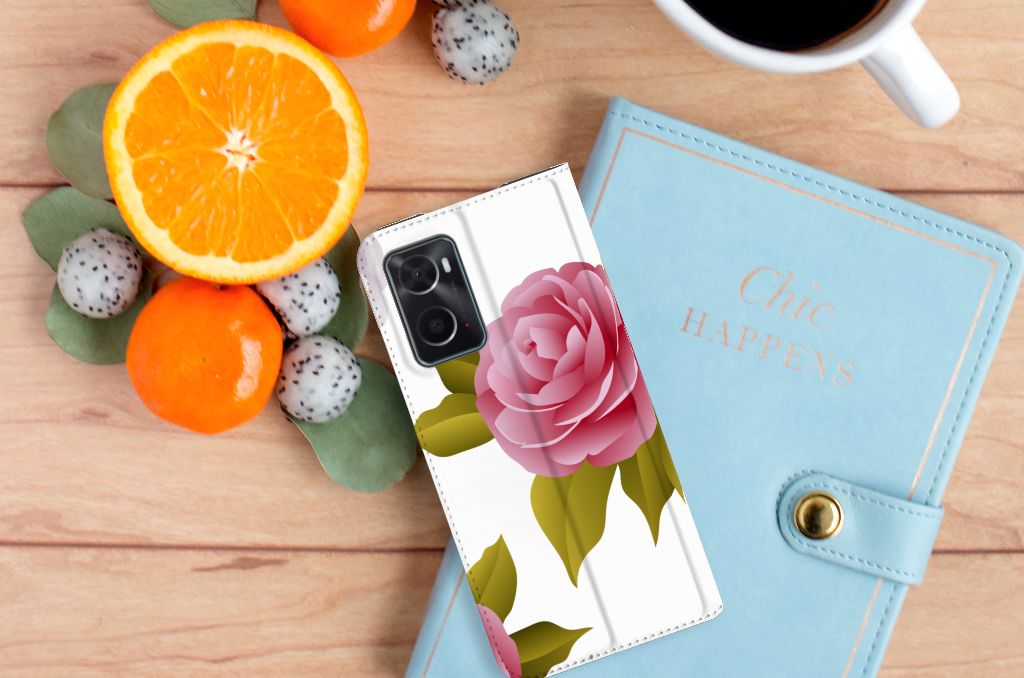 OPPO A96 | A76 Smart Cover Roses - B2C Telecom