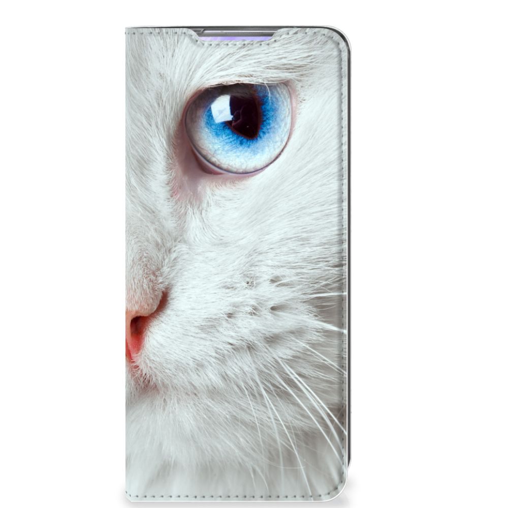 Samsung Galaxy S20 Ultra Hoesje maken Witte Kat - B2C Telecom