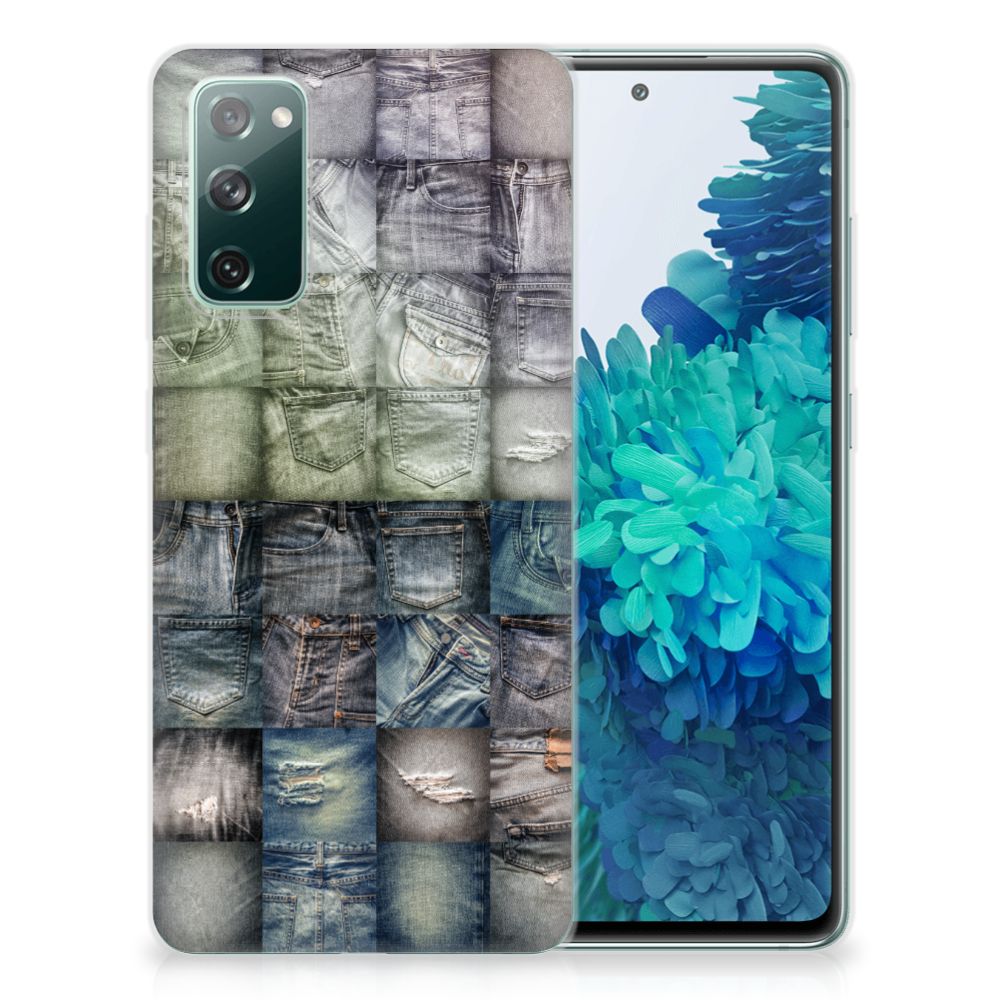 Silicone Back Cover Samsung Galaxy S20 FE Spijkerbroeken B2C Telecom