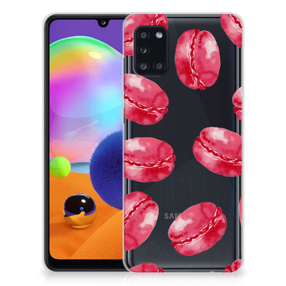 Samsung Galaxy A31 Siliconen Case Pink Macarons