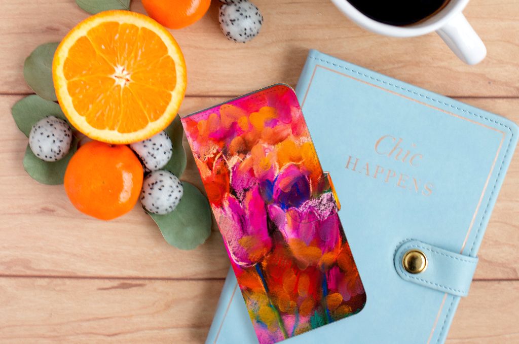 Hoesje Motorola Edge 20 Lite Tulips