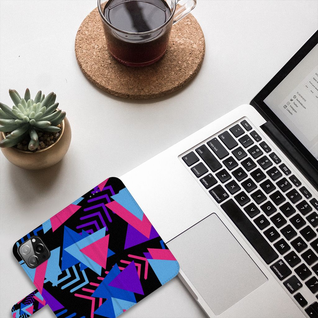iPhone 13 Pro Max Book Case Funky Triangle