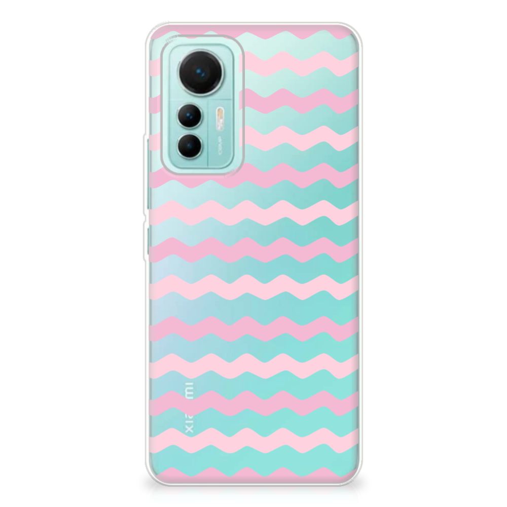 Xiaomi 12 Lite TPU bumper Waves Roze B2C Telecom